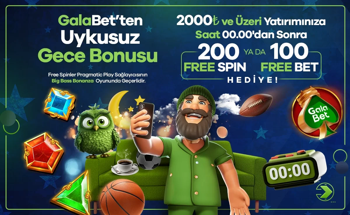 Galabet hoş geldin paketi ekranı